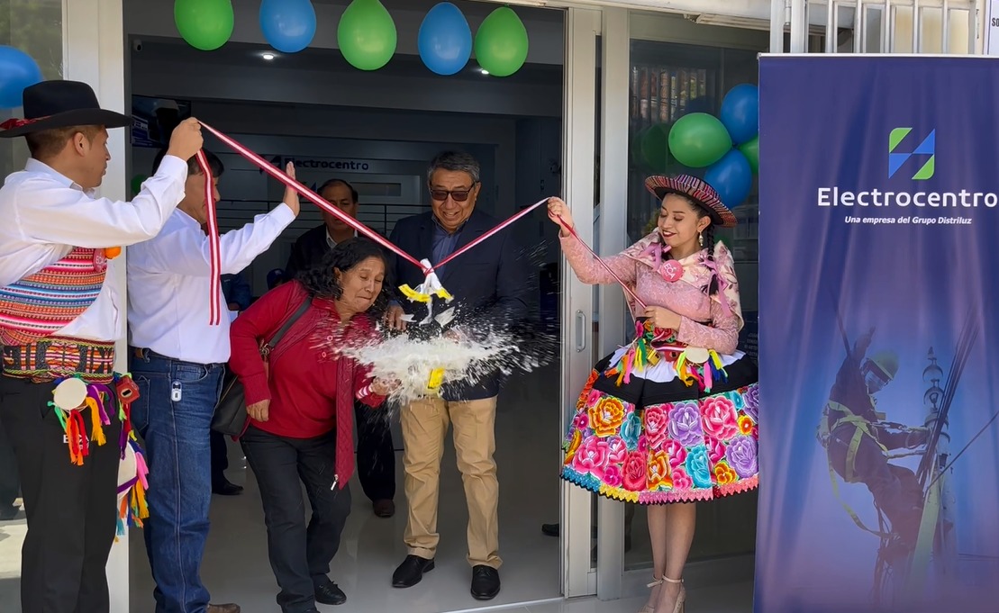 ELECTROCENTRO inaugura oficina de Atención al Cliente en el centro de Huancayo