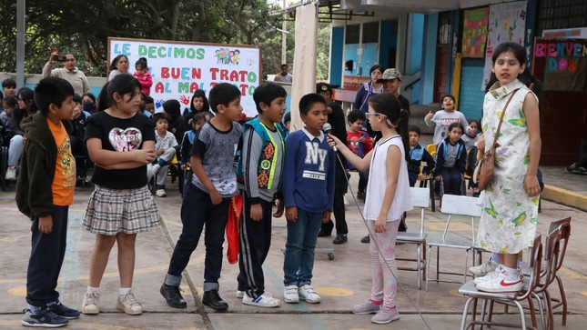 En la IE 7208 practicamos el buen trato y le decimos Tolerancia cero a la violencia