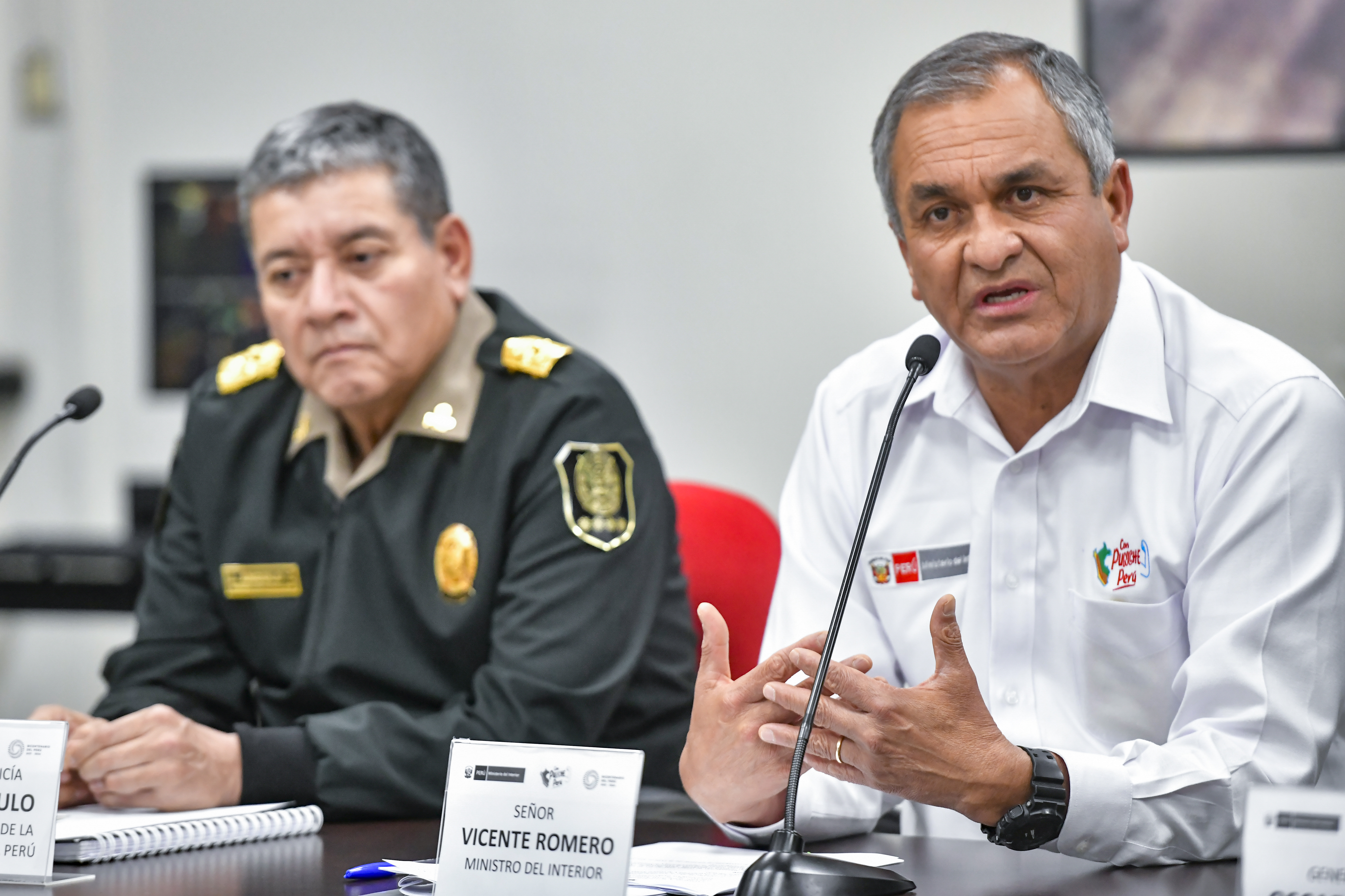 Ministro Romero: “Ninguna organización criminal pondrá en zozobra al pueblo peruano, seremos implacables”