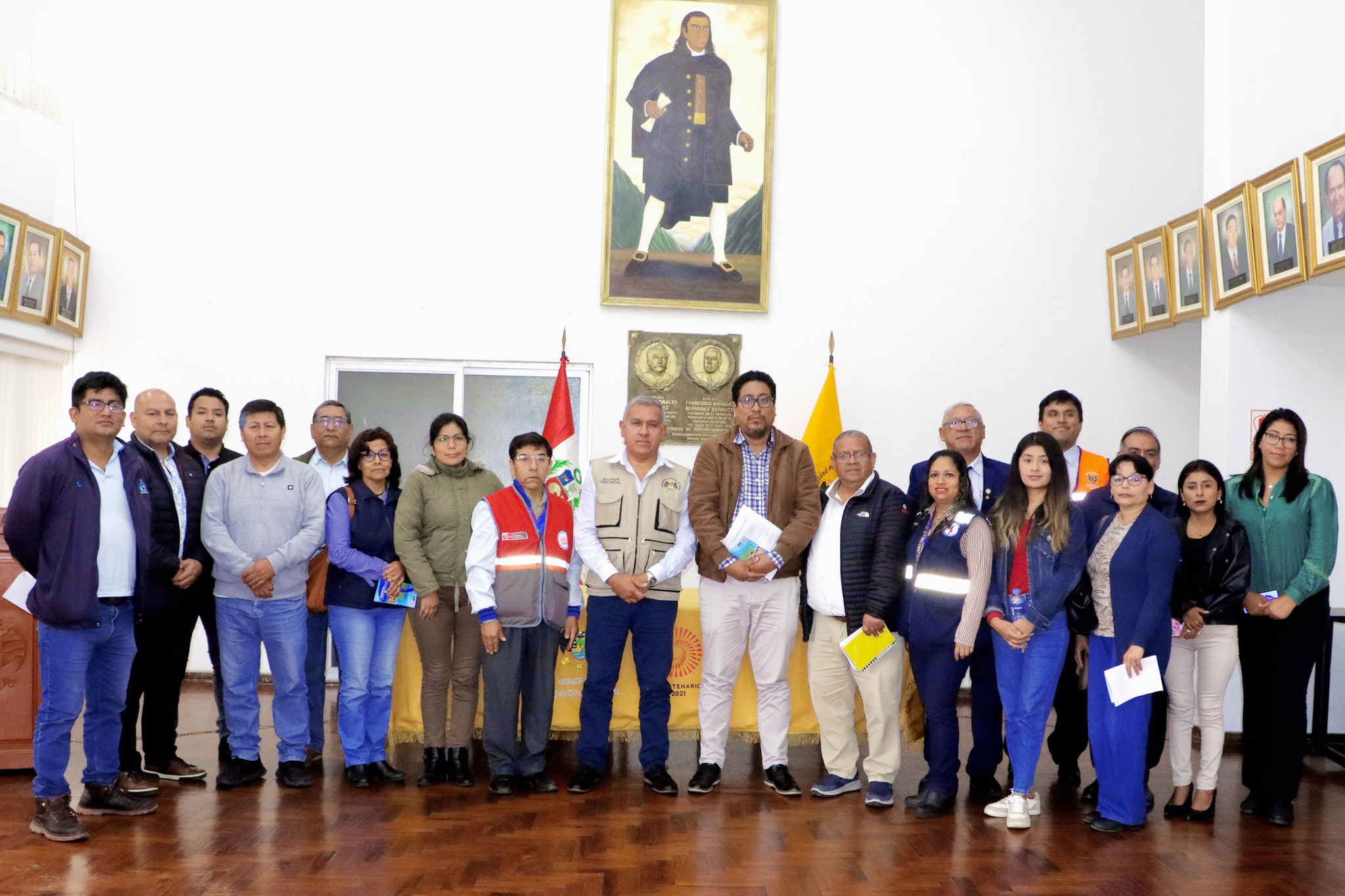 ReuniΓ³n de la Plataforma Provincial de Defensa Civil para el desarrollo del Simulacro Multipeligro Nocturno para este 06 de noviembre