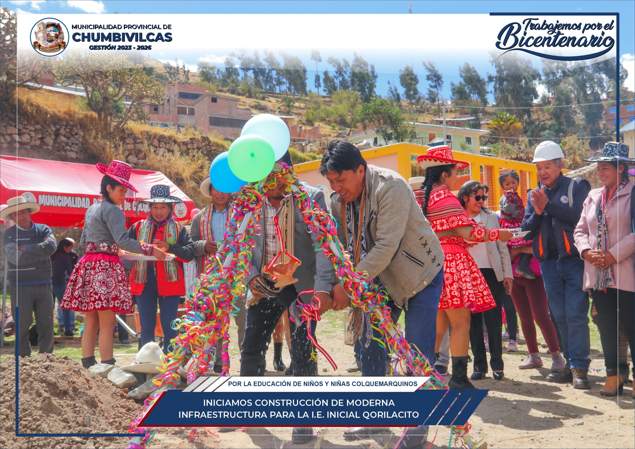 Iniciamos construcción de moderna infraestructura para la I.E. Inicial Qorilacito