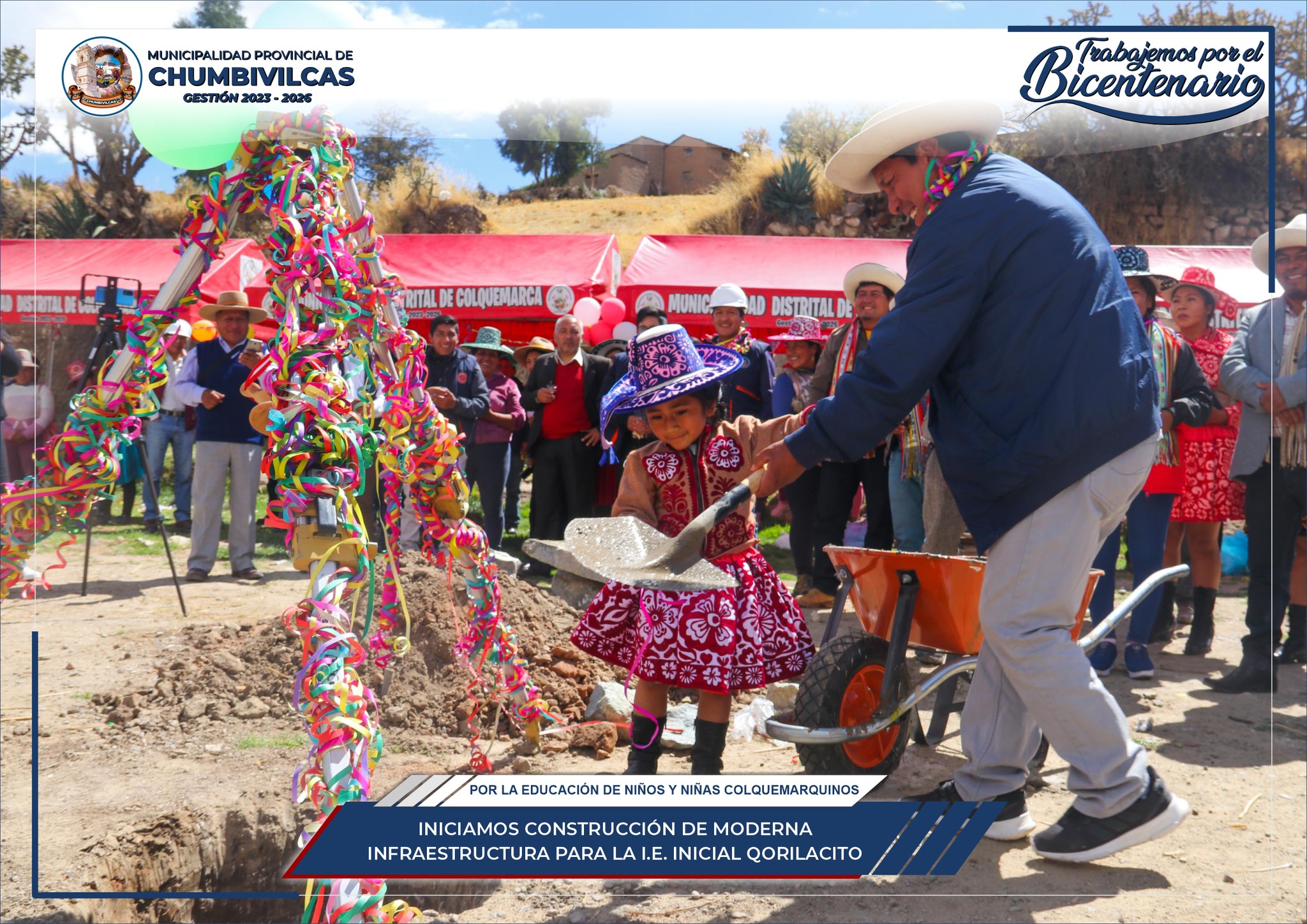 Iniciamos construcción de moderna infraestructura para la I.E. Inicial Qorilacito