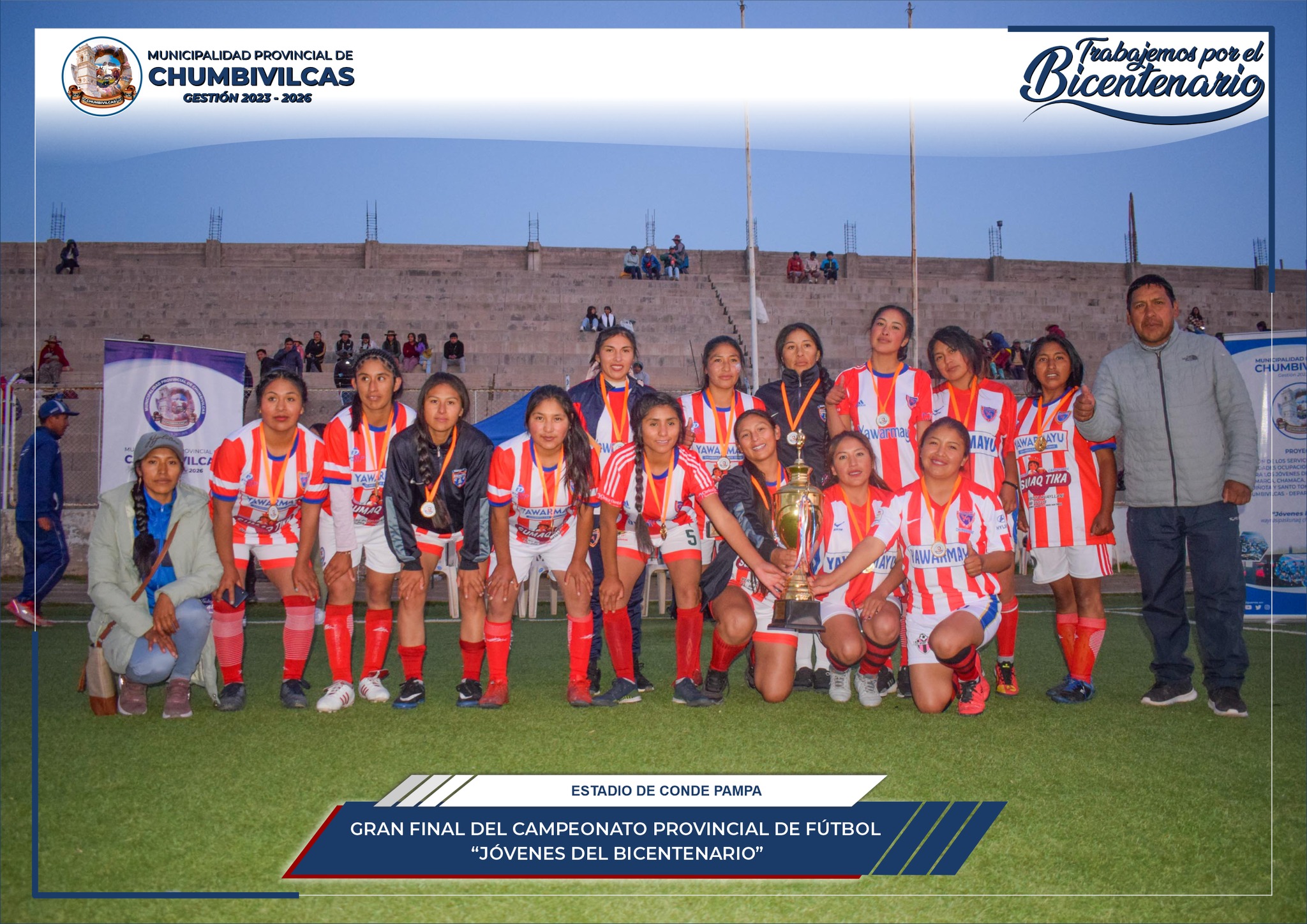 Gran final del campeonato provincial de fútbol "Jóvenes al Bicentenario Chumbivilcas 2023"