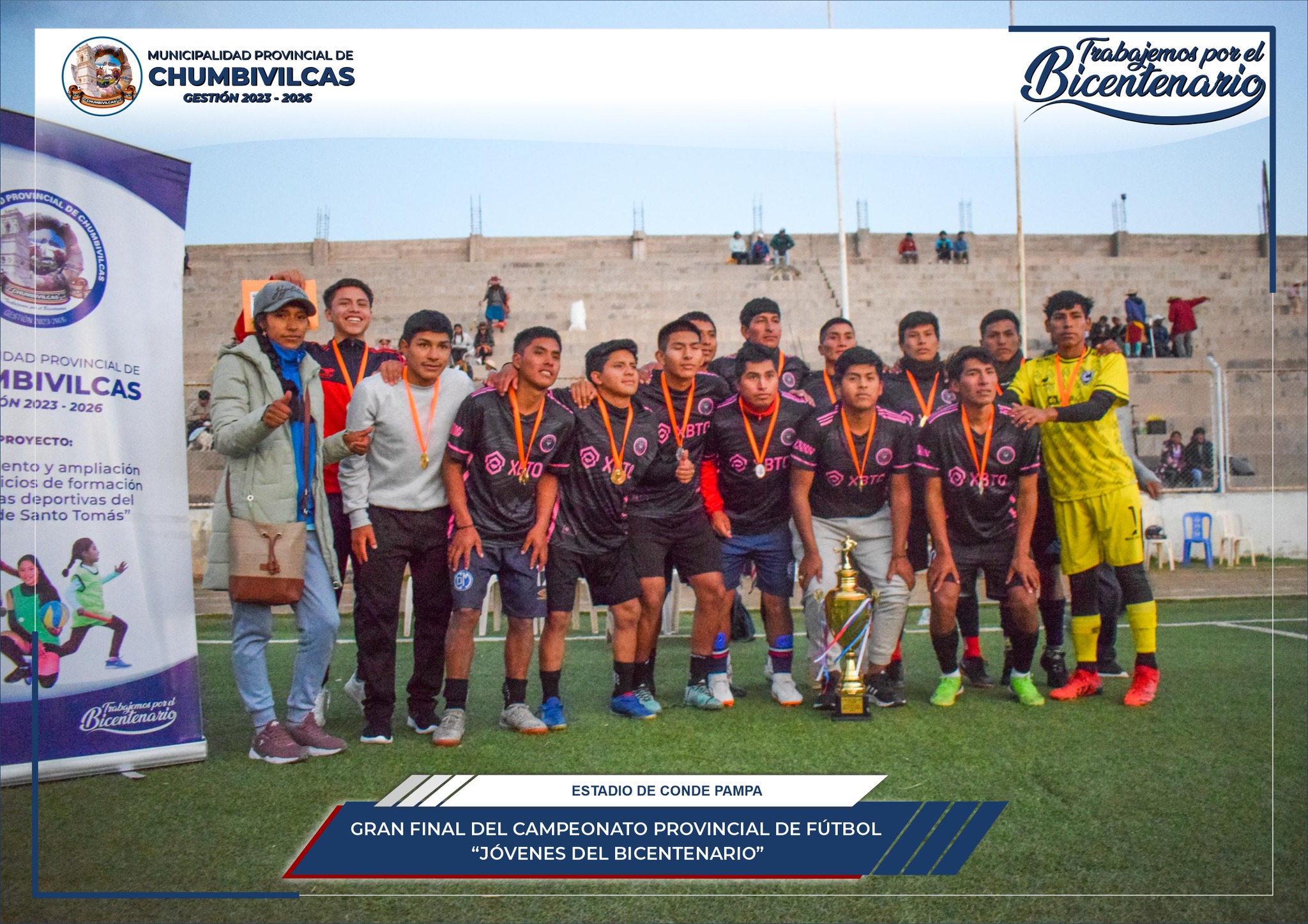 Gran final del campeonato provincial de fútbol "Jóvenes al Bicentenario Chumbivilcas 2023"