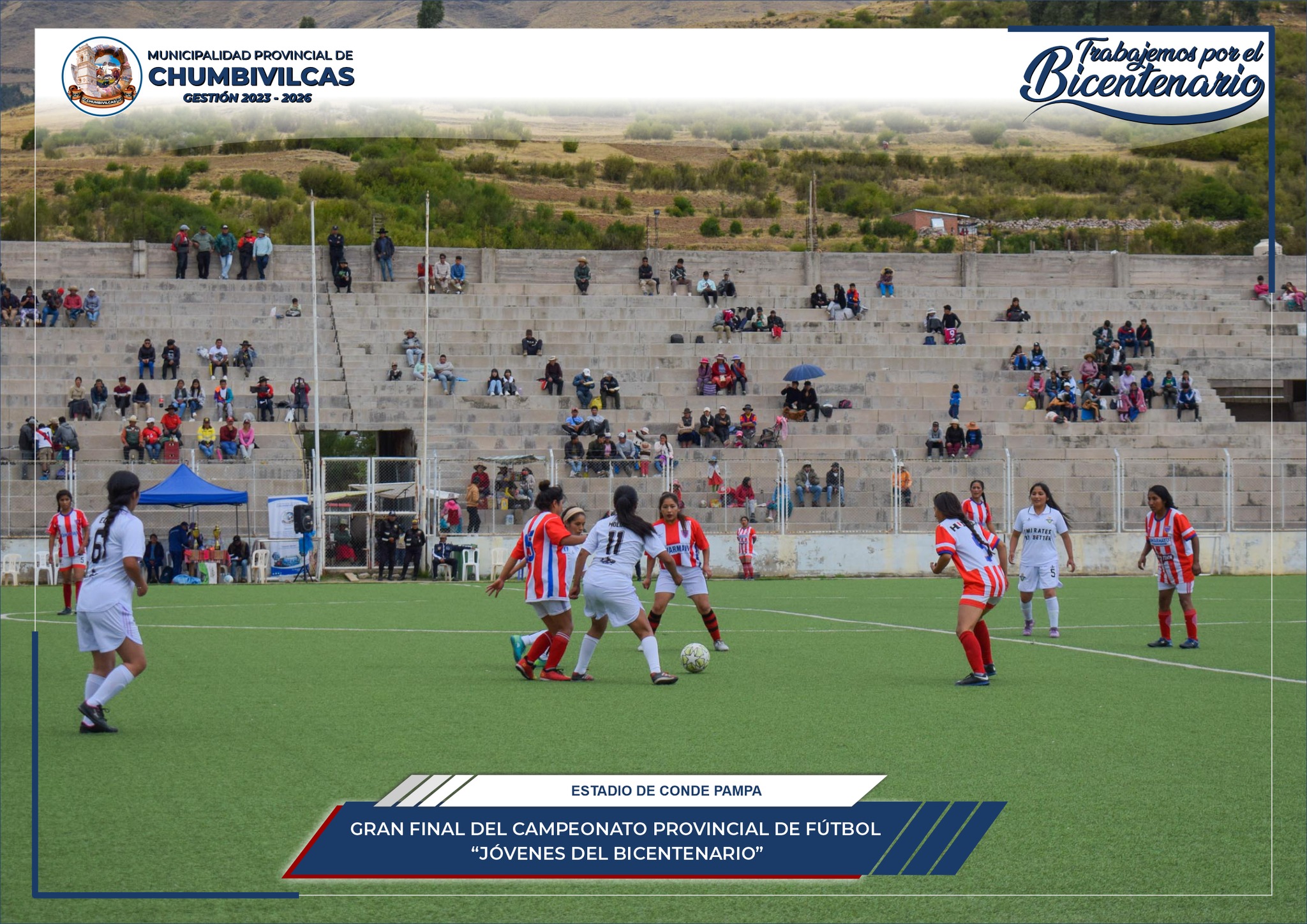 Gran final del campeonato provincial de fútbol "Jóvenes al Bicentenario Chumbivilcas 2023"