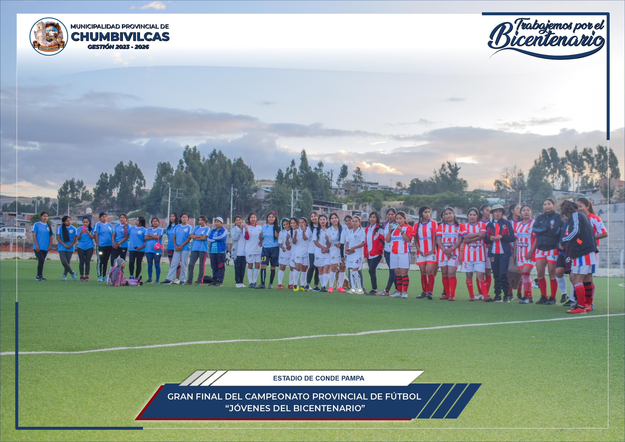 Gran final del campeonato provincial de fútbol "Jóvenes al Bicentenario Chumbivilcas 2023"