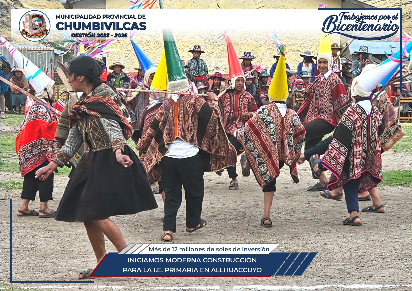 Municipalidad de Chumbivilcas inicia construcción para la I.E. Primaria en Allhuacchuyo 