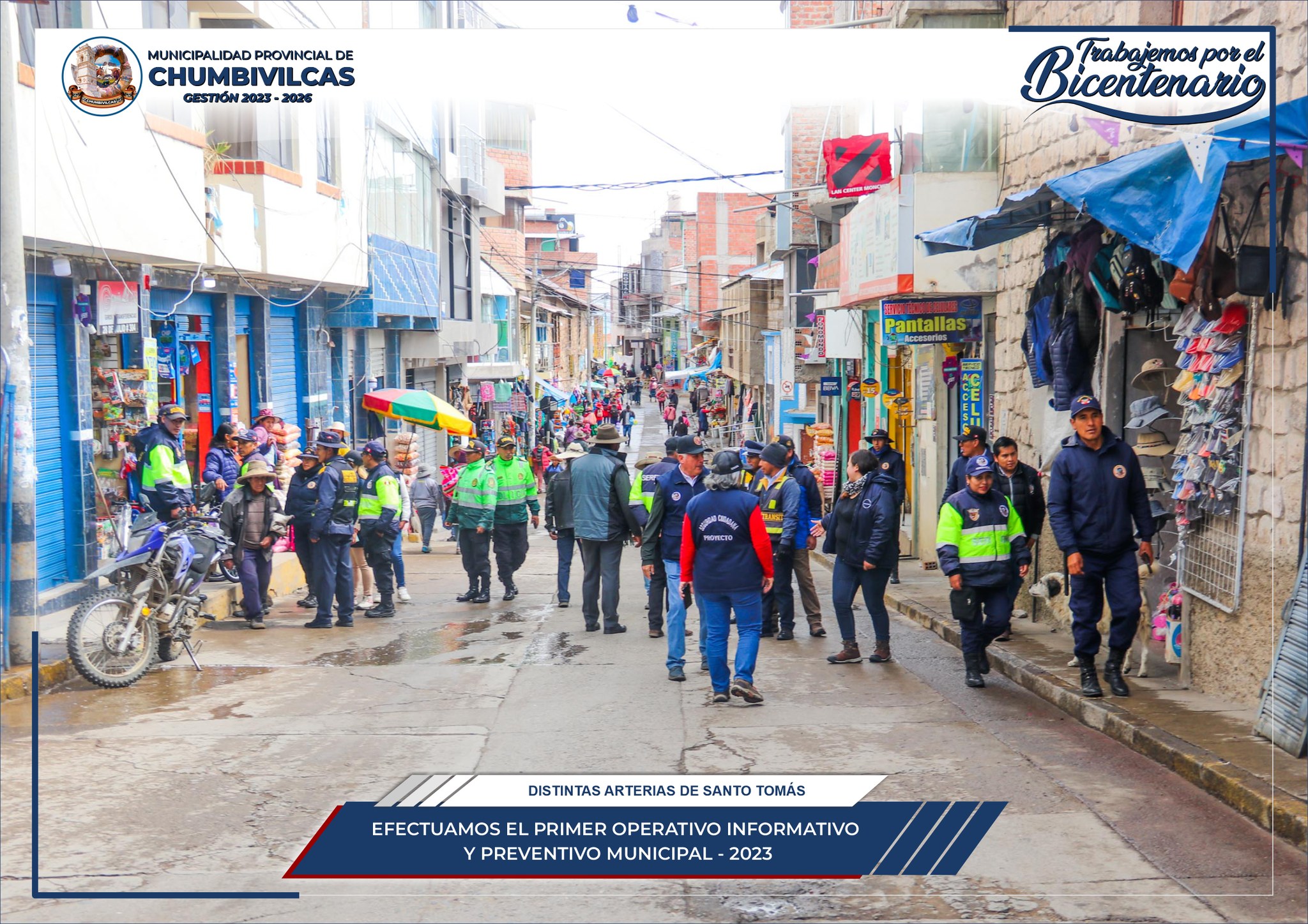 Municipalidad de Chumbivilcas realiza Primer Operativo Informativo y Preventivo Municipal 2023