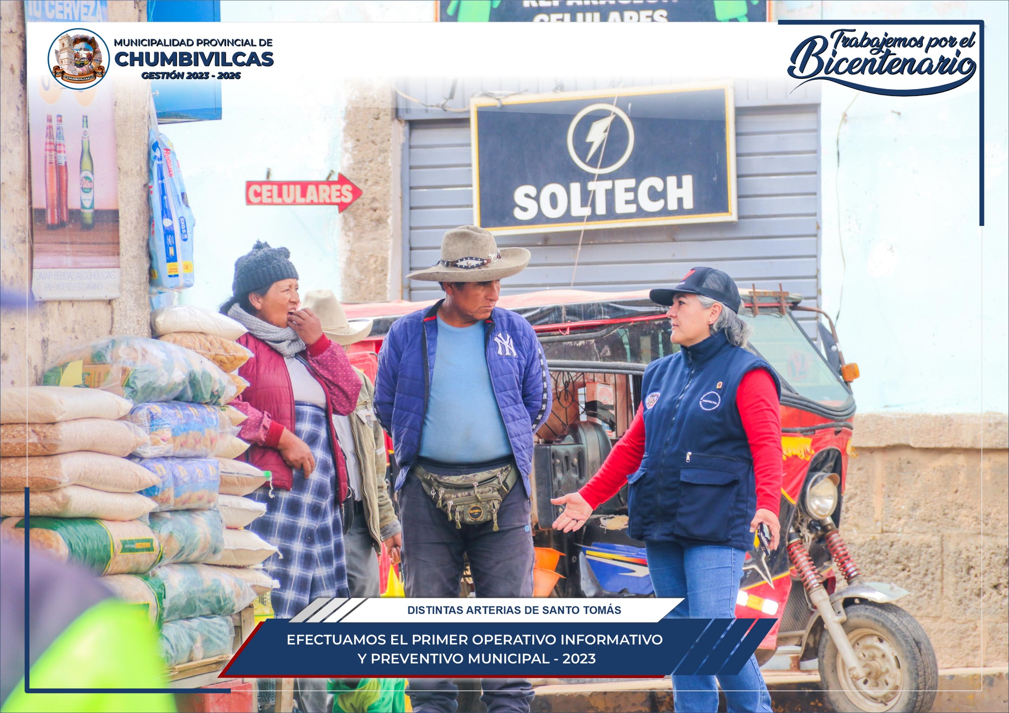 Municipalidad de Chumbivilcas realiza Primer Operativo Informativo y Preventivo Municipal 2023