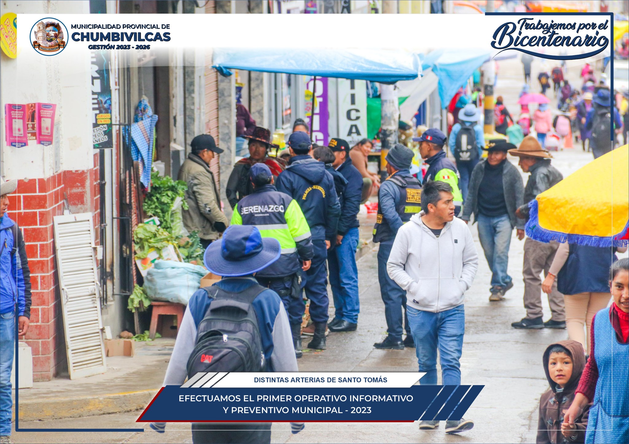 Municipalidad de Chumbivilcas realiza Primer Operativo Informativo y Preventivo Municipal 2023