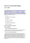 Vista preliminar de documento Ley 29497 - Nueva Ley Procesal del Trabajo