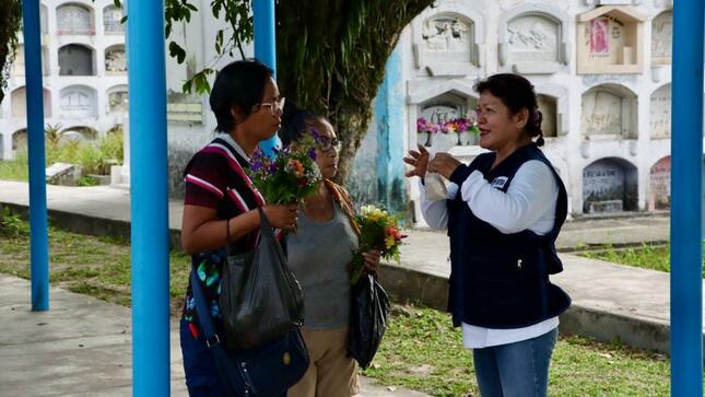 Minsa y Geresa Loreto realizaron activación contra el dengue en el Cementerio General San Miguel Arcángel de Iquitos