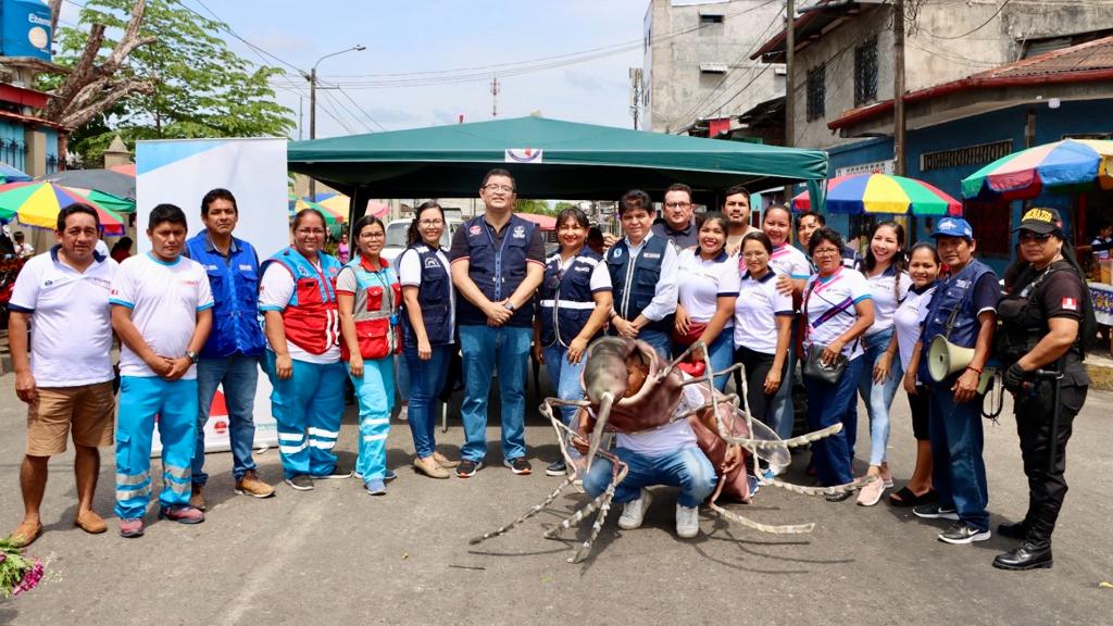 Minsa y Geresa Loreto realizaron activación contra el dengue en el Cementerio General San Miguel Arcángel de Iquitos