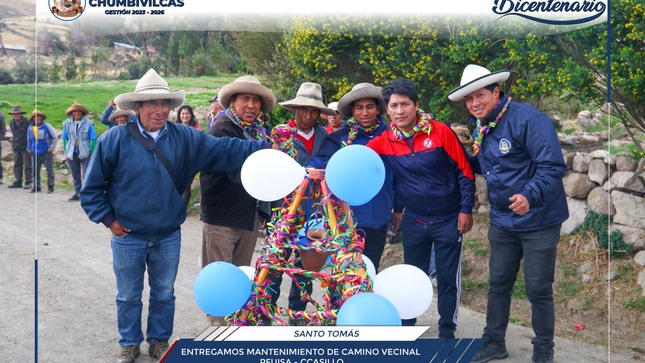 Municipalidad de Chumbivilcas entrega mantenimiento de camino vecinal Pfuisa - Ccasillo 