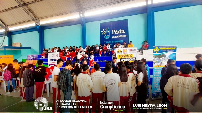 DRTPE Piura llevo a cabo la Feria Vocacional y Panel Ocupacional Paita 2023