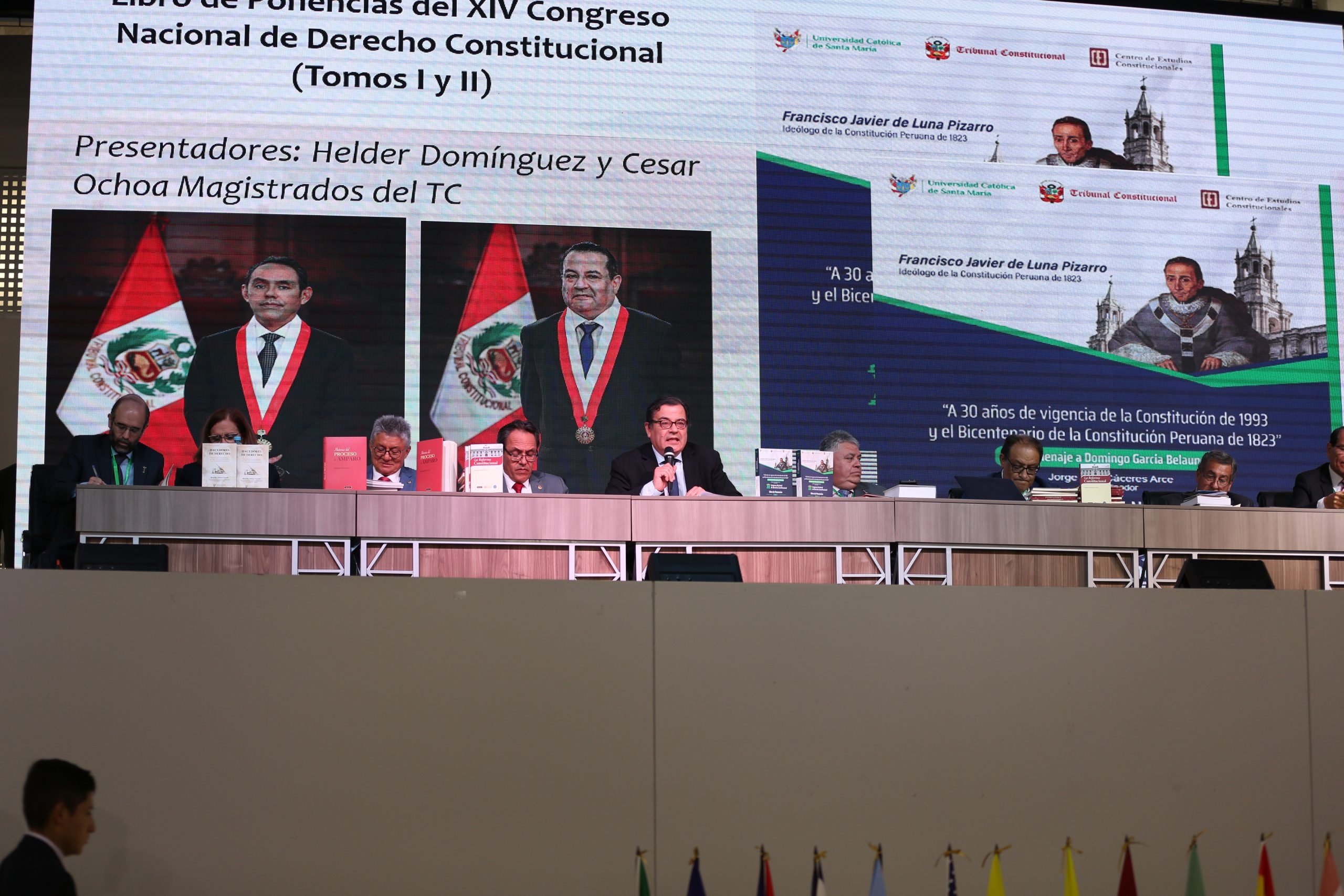 El magistrado del TC César Ochoa Cardich participa en la presentación de libro de ponencias del XIV Congreso de Derecho Constitucional