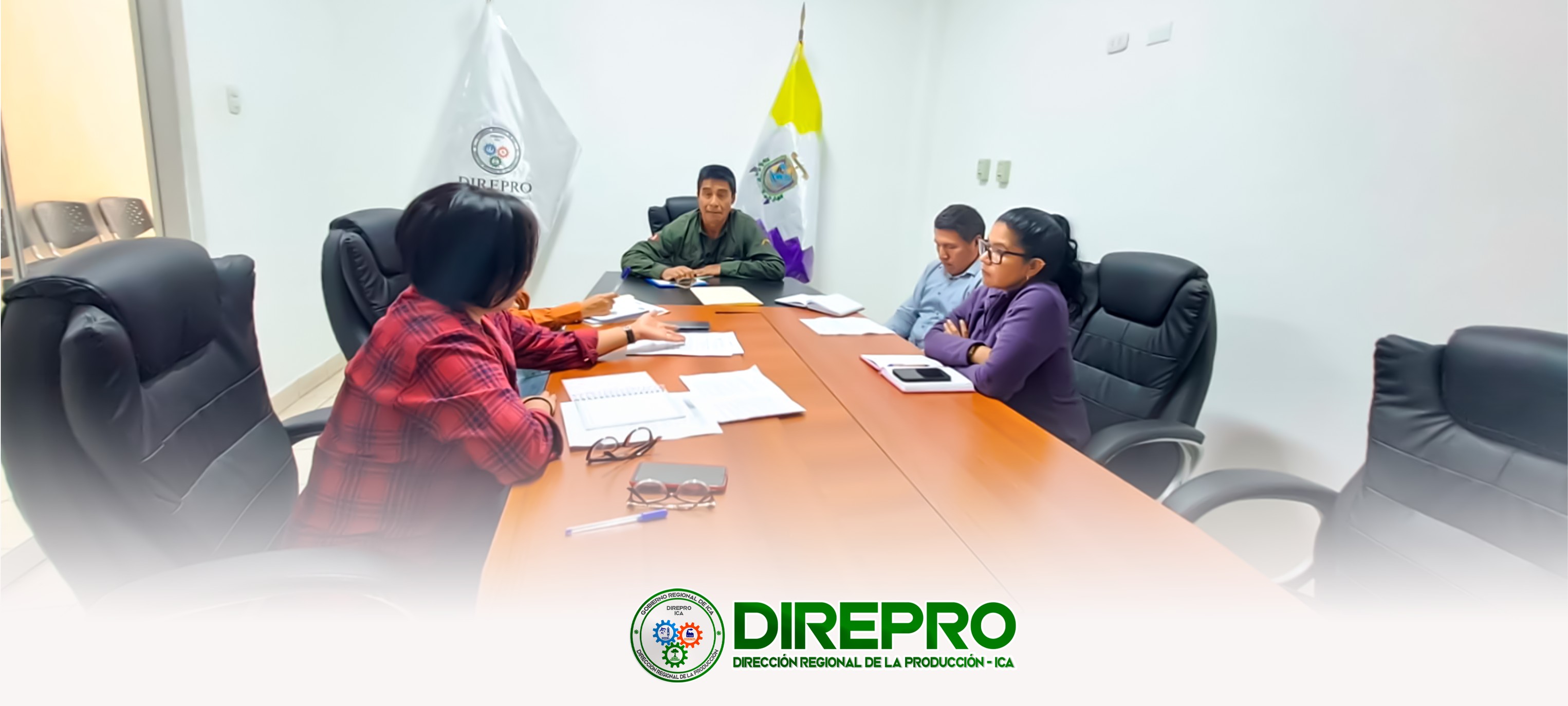 El equipo técnico de la Sub dirección de Pesquería de la DIREPRO ICA, sostuvo la reunión de trabajo