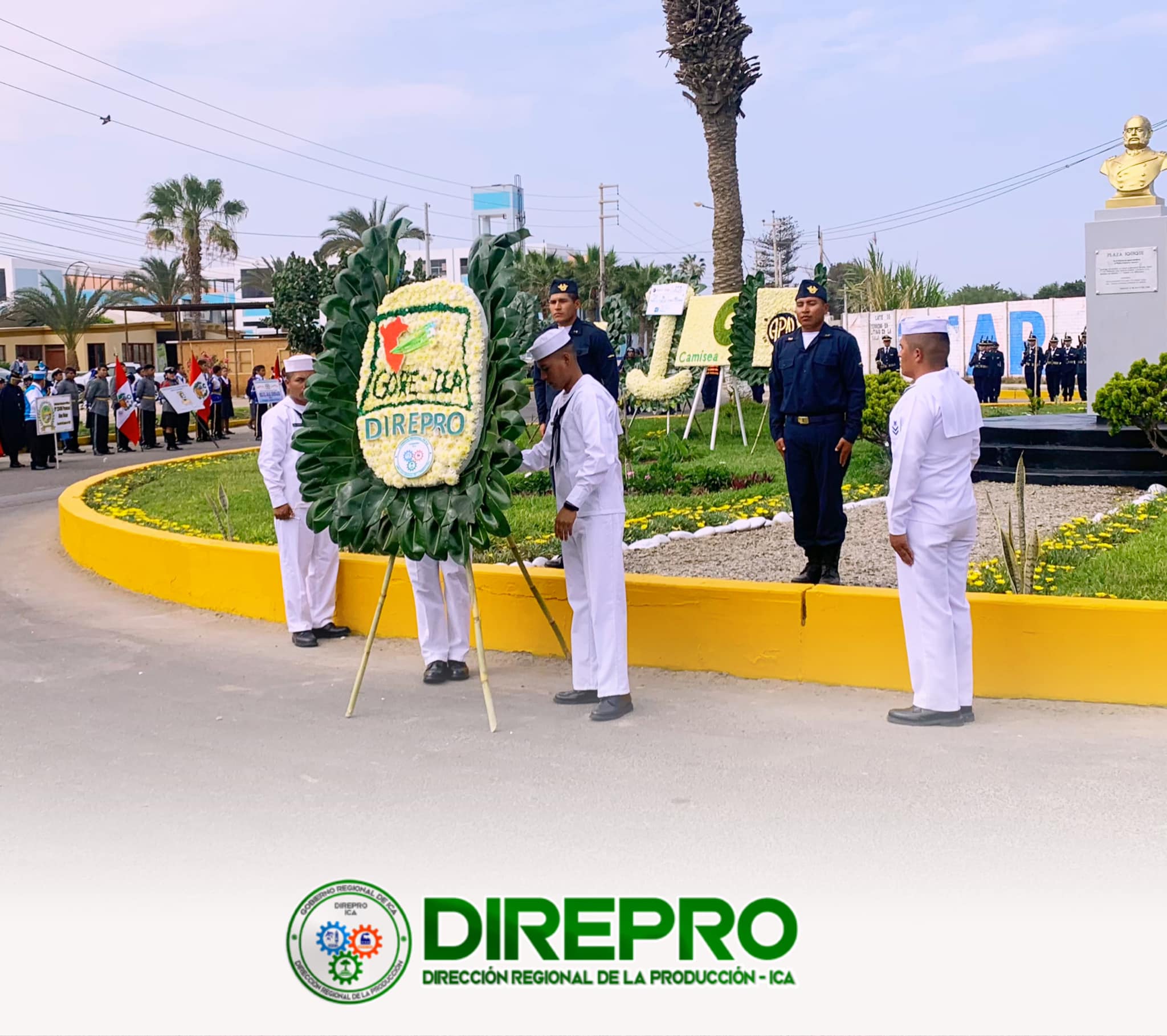 La DIREPRO ICA, participó de la ceremonia en conmemoración por los 202° Aniversario de la Marina Guerra del Perú