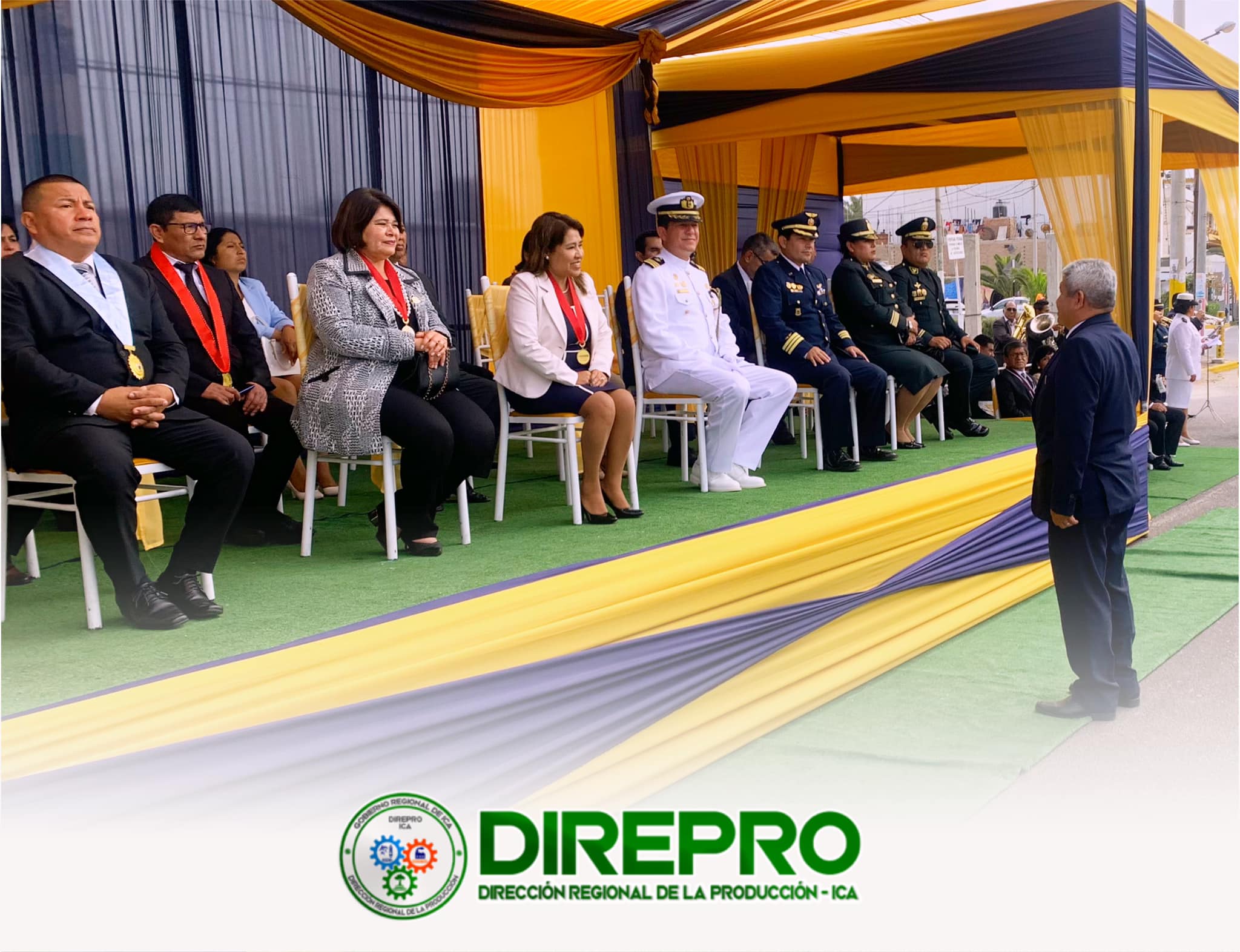 La DIREPRO ICA, participó de la ceremonia en conmemoración por los 202° Aniversario de la Marina Guerra del Perú