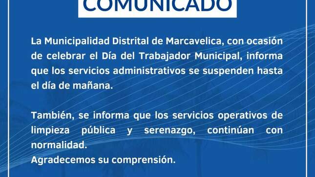 COMUNICADO 