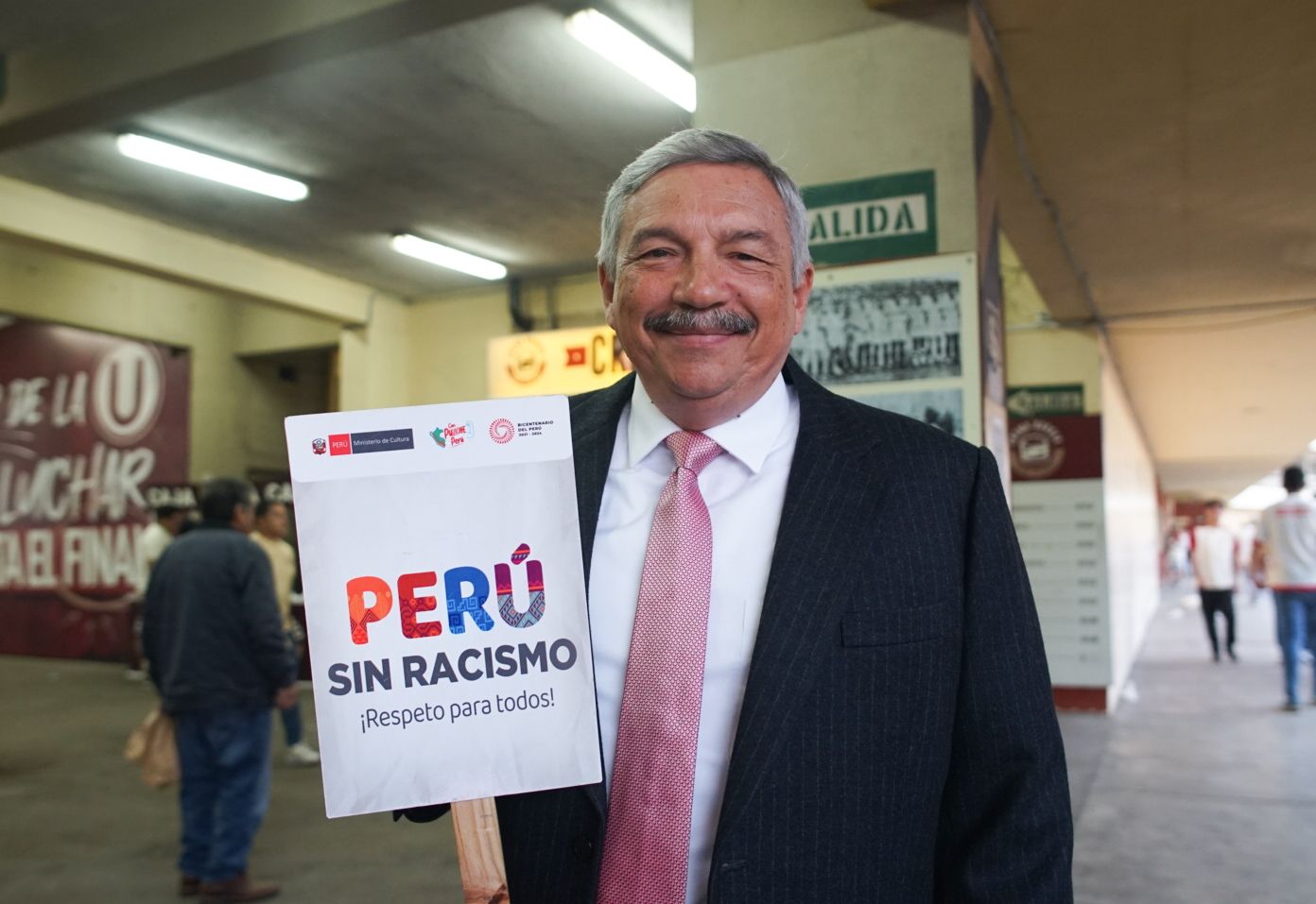 #PerúsinRacismo se hizo presente en la primera final del torneo de la Liga 1