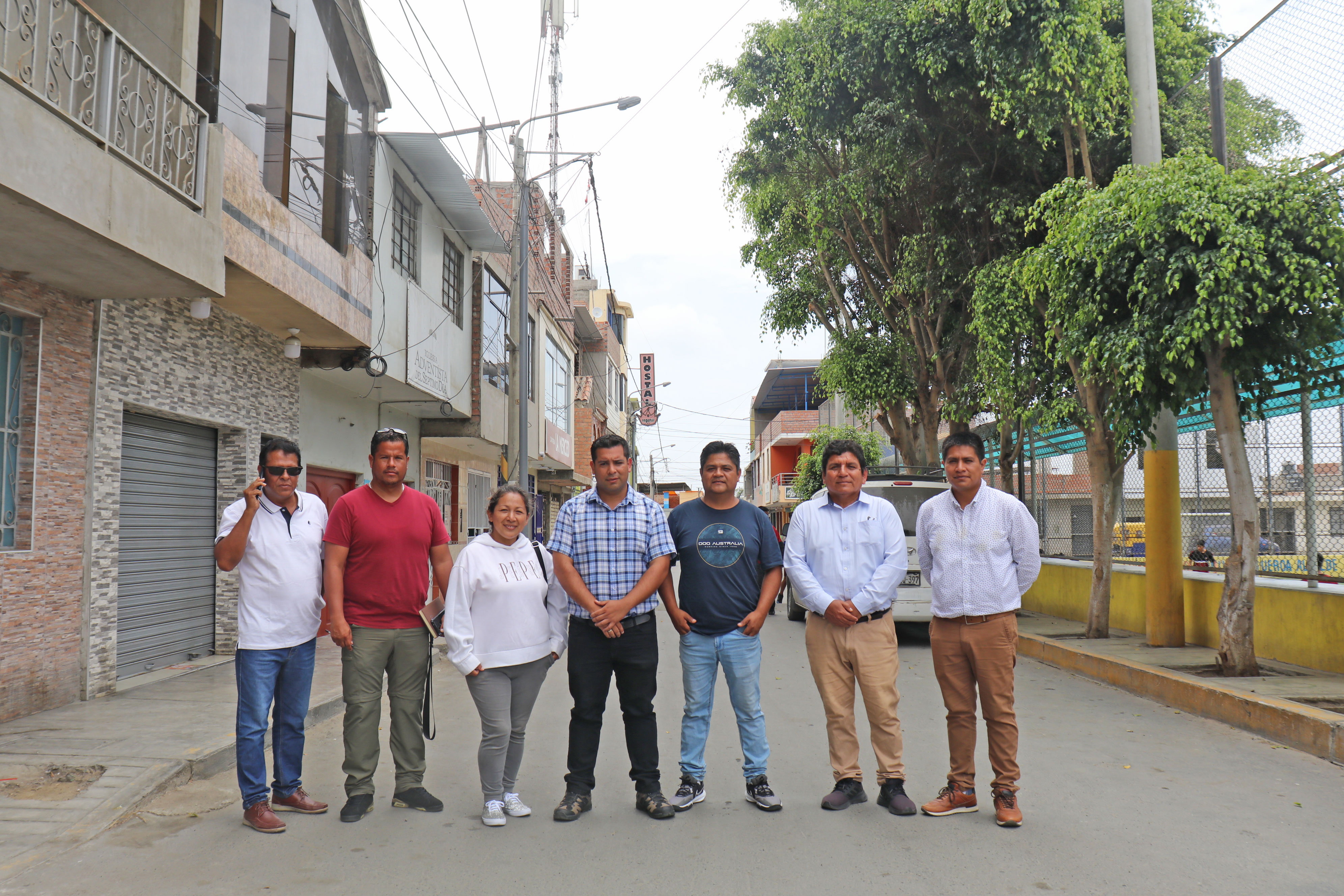 Servidores ediles e integrantes de la junta vecinal zona centro de San Jacinto 