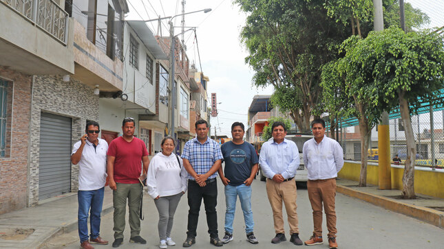 Servidores ediles e integrantes de la junta vecinal zona centro de San Jacinto 