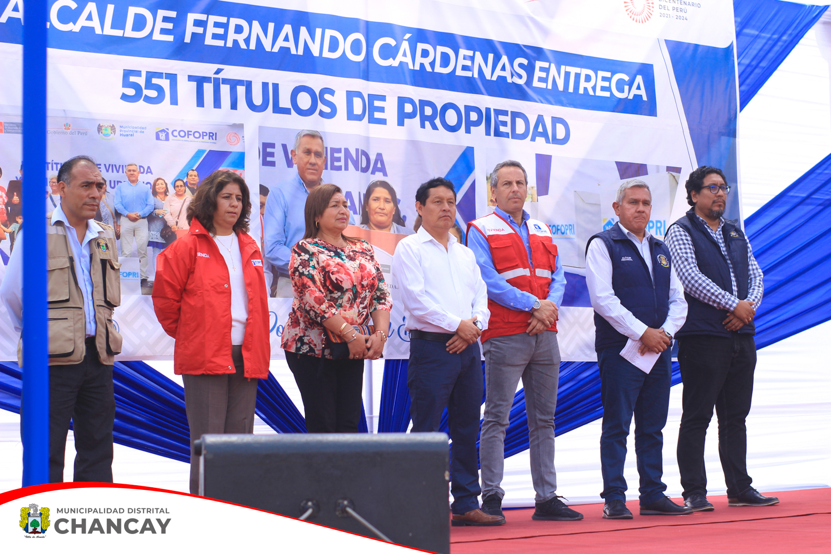 Nuestros ciudadanos chancayanos pertenecientes a los distintos sectores del distrito, fueron beneficiados con la entrega de estos títulos de propiedad.