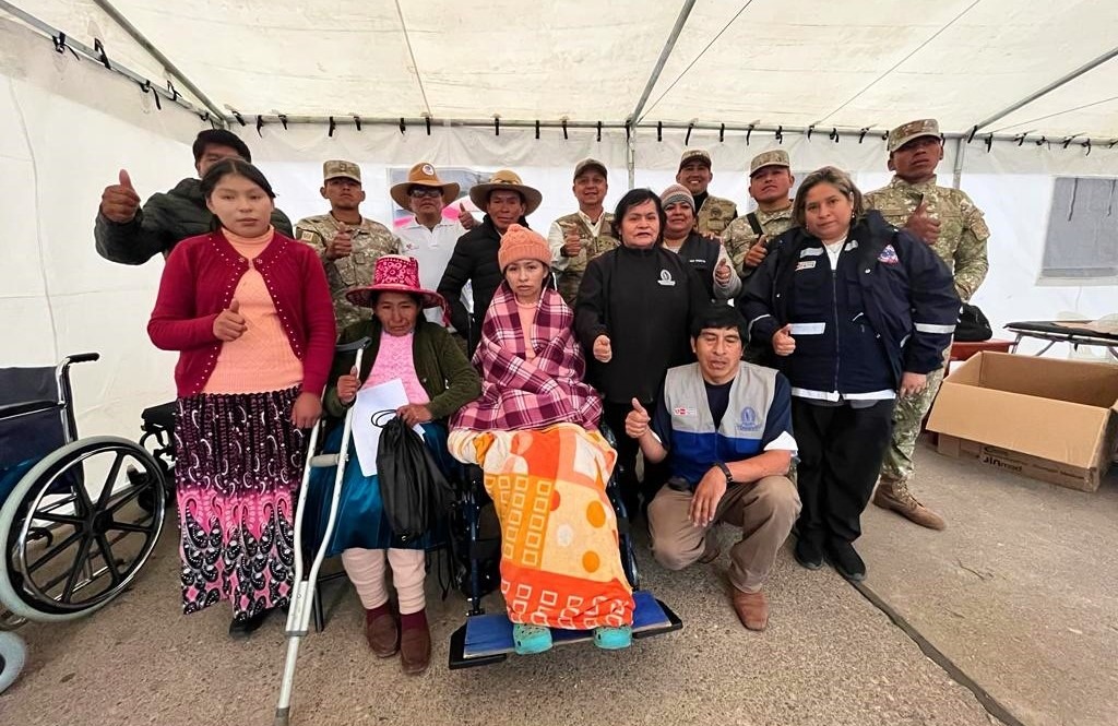 Cusco pobladores de zona altoandina de Coporaque reciben atención especializada en campaña cívica multisectorial
