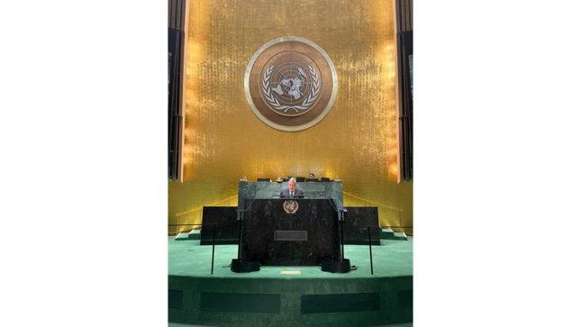 El embajador Luis Ugarelli, encargado de Negocios A.I de la Representación del Perú ante las Naciones Unidas,