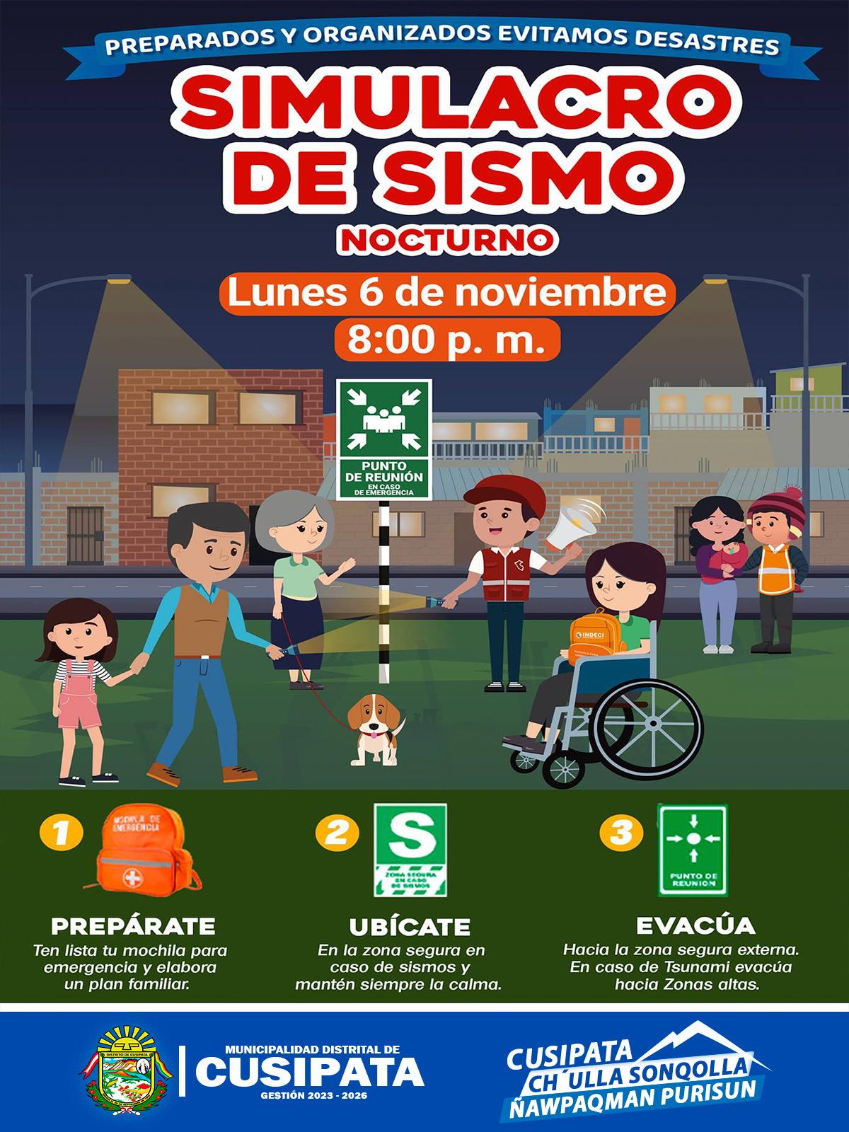 Vecina, vecino prepΓ‘rate y participa