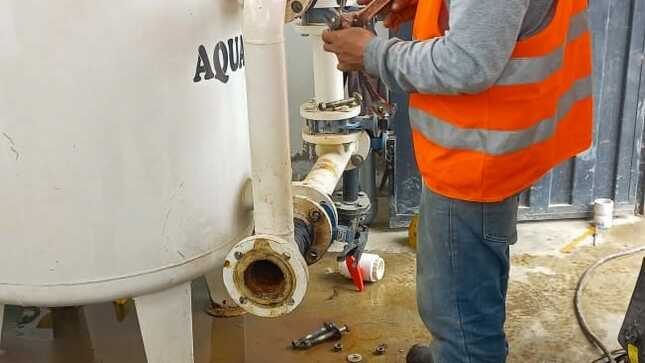 MUNICIPALIDAD DE HUAURA REALIZA TRABAJOS DE MANTENIMIENTO DE POZO DE AGUA EN BALCONCILLO PARA MEJORAR SUMINISTRO