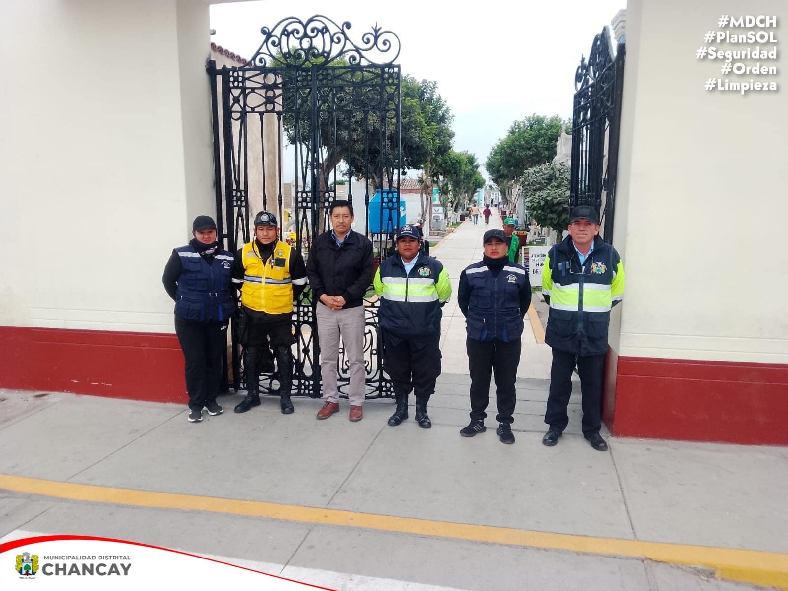 Implementación del PLAN SOL - MDCH (Seguridad, Orden y Limpieza) en el Cementerio Municipal de Chancay, una iniciativa para la recuperación del orden en nuestro distrito.