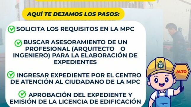 Para evitar multas y sanciones, te recomendamos realizar tus trámites en la Municipalidad Provincial de Cajamarca, es fácil y rápido. 
✅Visita la subgerencia de Licencias y Permisos Urbanos. 
Conoce aquí todos los 𝑹𝑬𝑸𝑼𝑰𝑺𝑰𝑻𝑶𝑺: 
https://drive.google.com/.../1ZVDYxPexfpJxDMRlyDd.../view...
