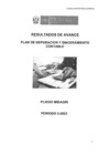 Vista preliminar de documento Resultados de Avance_Plan de Depuración y Sinceramiento Contable