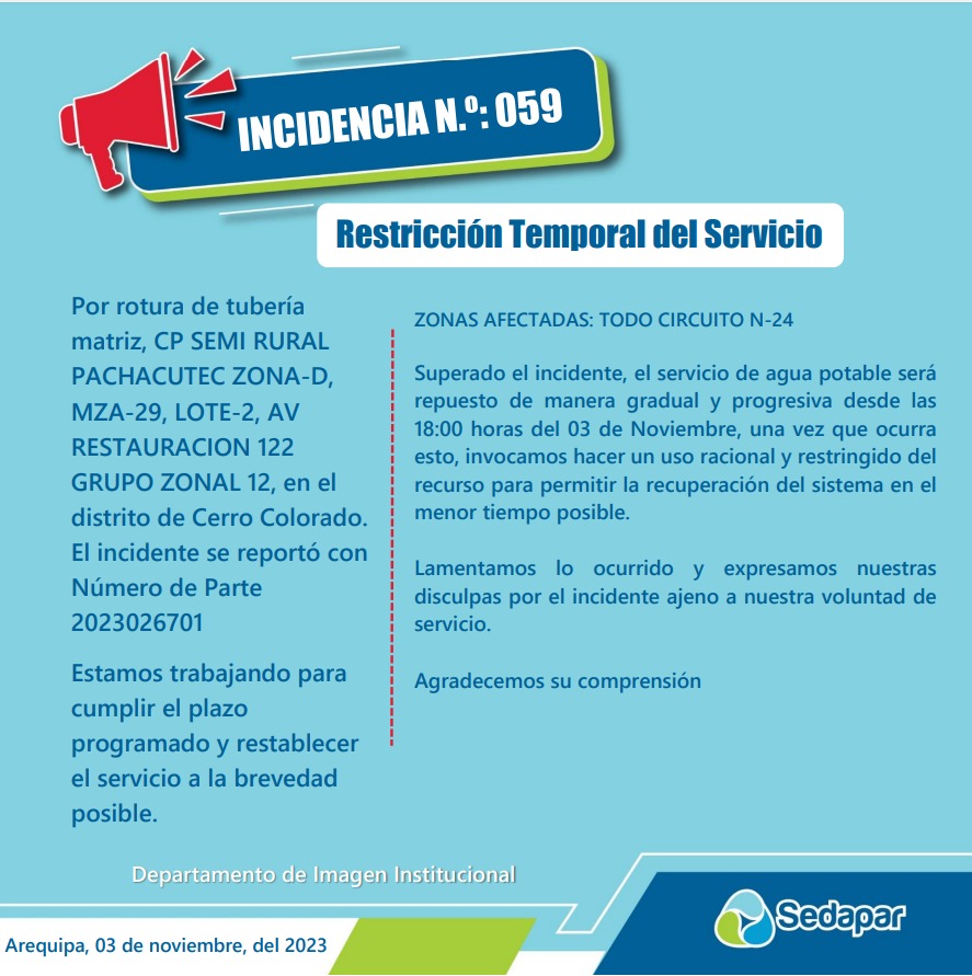 Restricción Temporal del Servicio