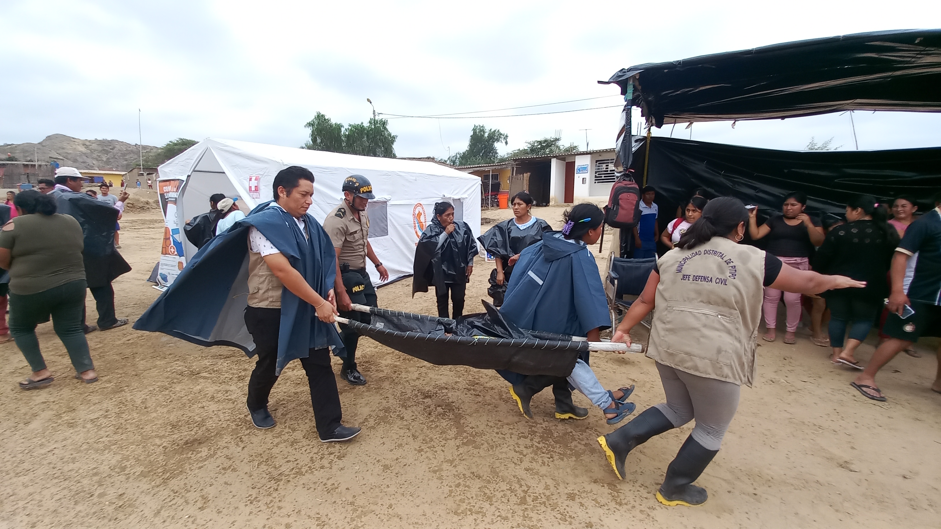 Simulacro lluvias intensas en Cachinche 