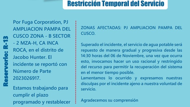 Restricción Temporal del Servicio