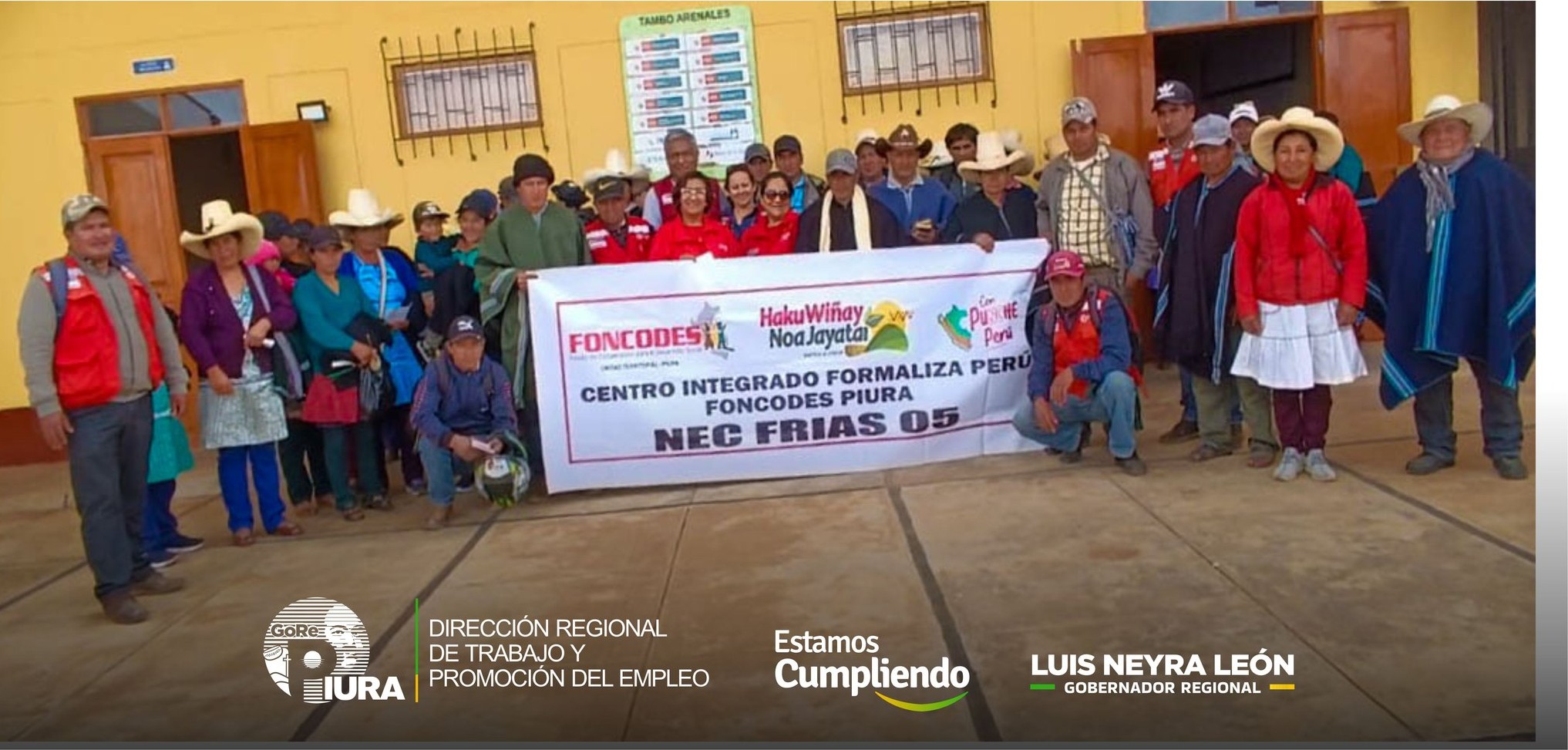 DRTPE Piura articula estrategias con FONCODES en el Tambo Arenales en Frías