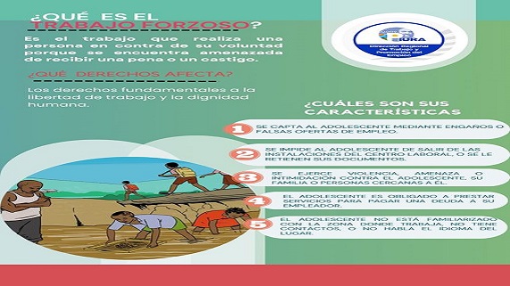DRTPE Piura le dice "No al Trabajo Forzoso"