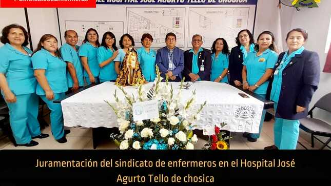Ceremonia de jurametación del sindicato de enfermeros