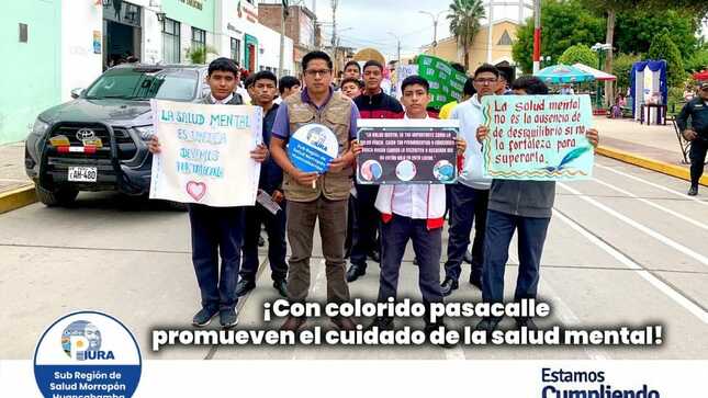 Con colorido pasacalle promueve el cuidado de la salud mental 