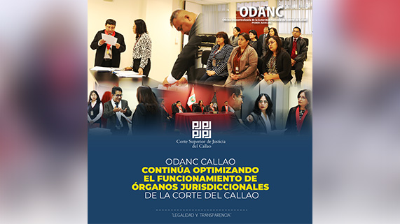 ODANC Callao continúa optimizando el funcionamiento de órganos jurisdiccionales de la Corte del Callao