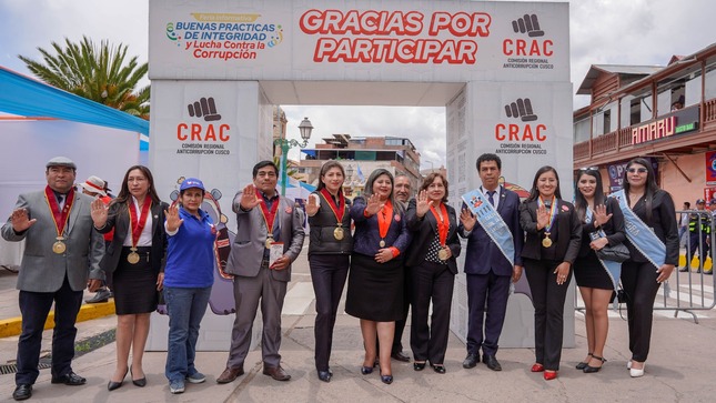 Comision Regional Anticorrupción de Cusco realizó III Feria Informativa de Buenas Prácticas y Lucha contra la Corrupción