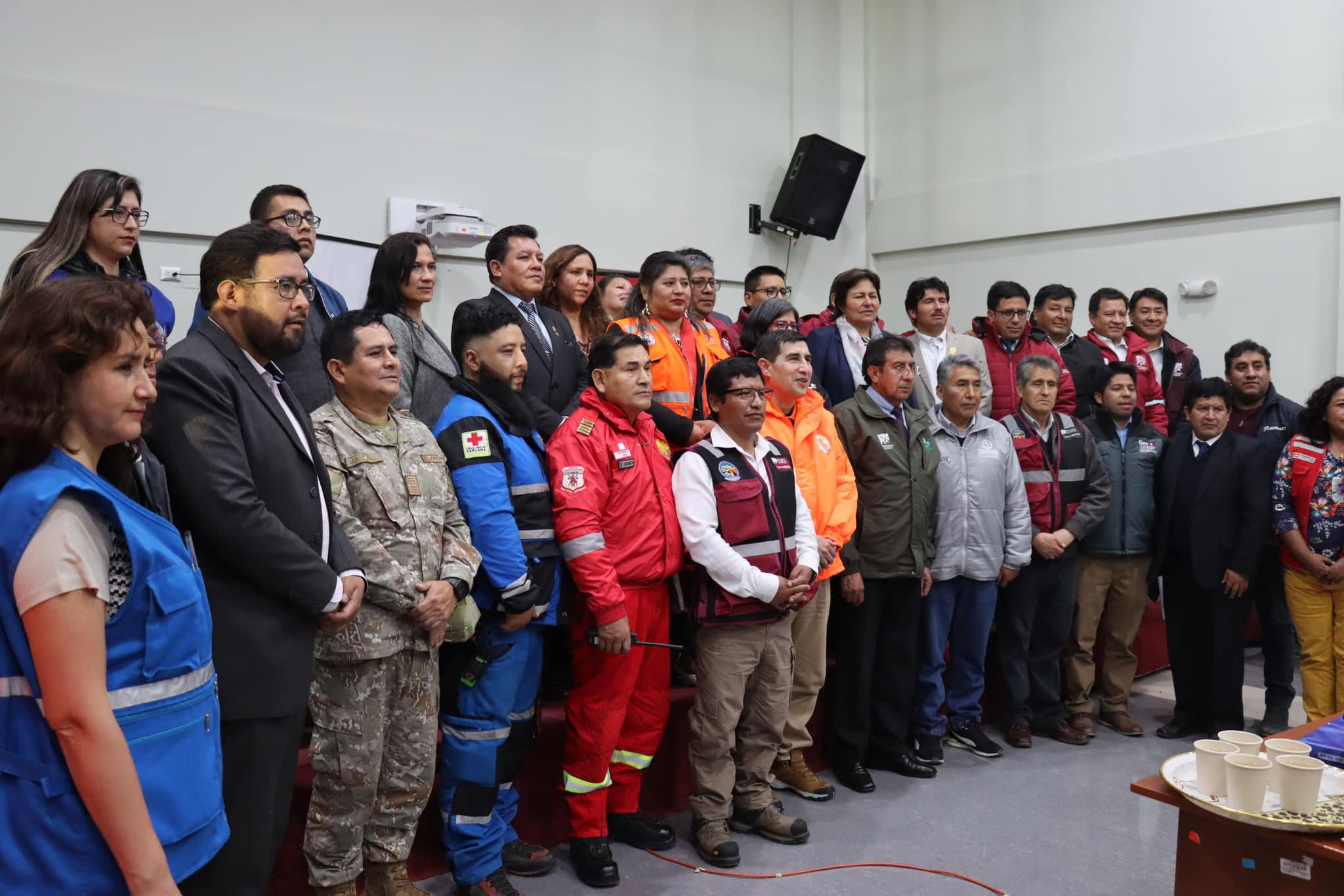 Presidenta de la Corte de Cusco participó en la ejecución y evaluación de daños del III Simulacro Nacional Nocturno Multipeligro 2023