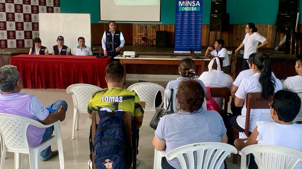 Digesa realiza asistencia técnica al personal de la Diresa San Martín come medida preventiva ante el fenómeno El Niño