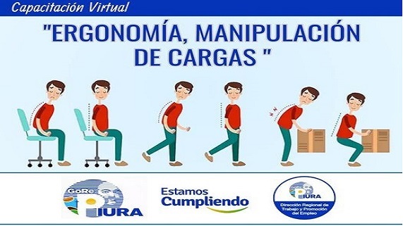 DRTPE Piura Organiza Capacitación Virtual "Ergonomía, Manipulación de Cargas"