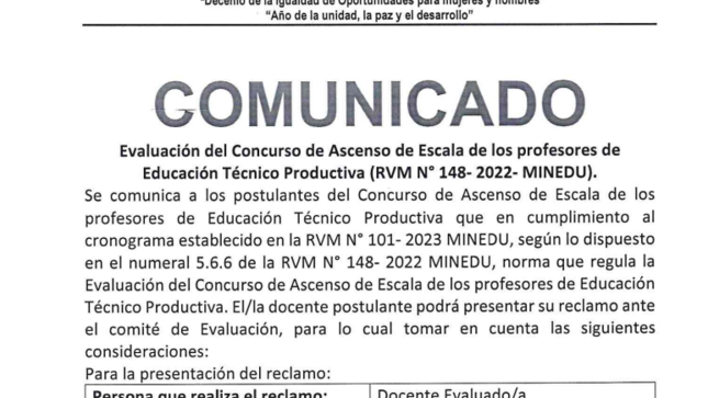 Comunicado