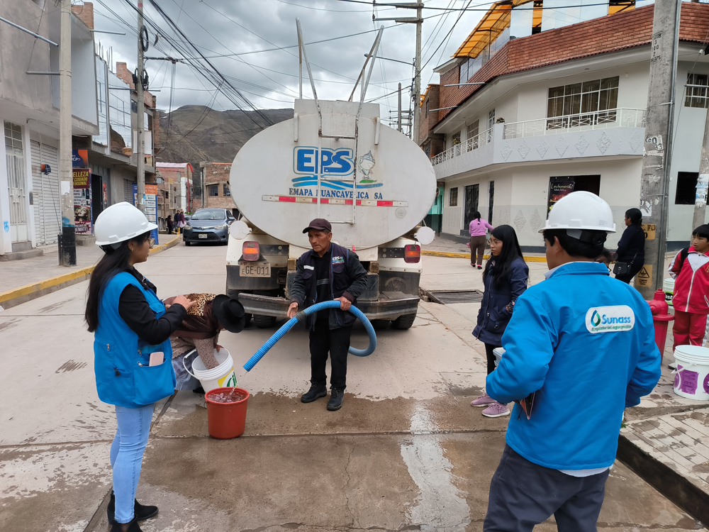 Sunass verifica abastecimiento de agua potable