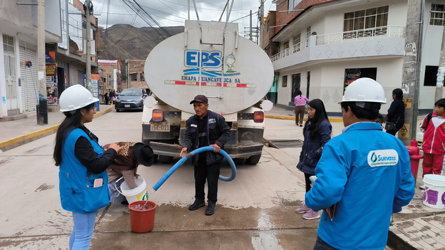 Sunass verifica abastecimiento de agua potable